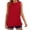 Wine, variant on fatyb Women's Tank Tops Ruffle Hem Sleeveless Tshirts Crewneck Casual Plain Lightweight Summer Blouses