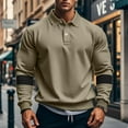 thumbnail image 2 of pstuiky mangas largas para hombre, Top de manga larga con cuello y hebilla para hombre camisetas de hombre s, 2 of 9