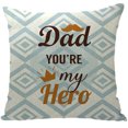 thumbnail image 1 of Up to 65% Off SMihono Father's Day Pillowcase Cartoon Style Linen Digital Printing Pillowcase, 1 of 1