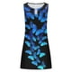 thumbnail image 4 of ICHUANYI Clearance Women Casual Loose Summer Floral Printed Tank Dress Hollow Out Beach Sundress Sleeveless Dresses(Blue, M) ICHUANYI WER2023080907097, 4 of 5