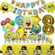thumbnail image 2 of Decoración de fiesta de cumpleaños de Bob Esponja, globo de papel de aluminio para niños, suministros para eventos, vajilla desechable, pancarta, regalo de fondo, 2 of 5