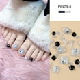 thumbnail image 1 of Fiudx Uñas con Brillantina, Parches para Uñas Postizas de Aplicación Rápida, Tabletas de Manicura de Larga Duración, Diseño de Uñas Fácil de Retirar, Uso Corto Plazo, Hipoalergénico, Tendencia de Mod, 1 of 2