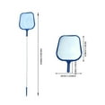 thumbnail image 2 of Pool Skimmer Net with Reinforced Frame, Professional Pool Nets for Cleaning, Swimming Pool Leaf Skimmer Net, Ultra Fine Mesh Netting, Clean Remove The Finest Debris Fast, 16×11in (with 60in Pole), 2 of 7