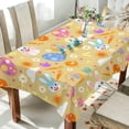 thumbnail image 6 of Coolnut Easter Bunny Egg Chick Rectangle Tablecloth, Spill-Proof Polyester Table Cloth, Table Cover for Kitchen Dining Picnic Holiday Party Decoration, 60"x60", 6 of 7
