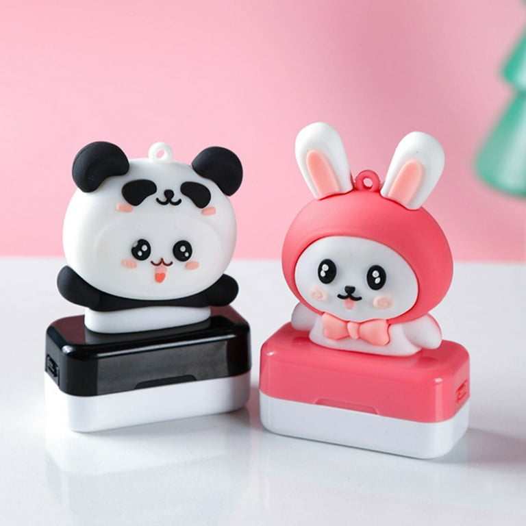 Cartoon Panda Stamp Custom Name For Clothing Personalized - Temu