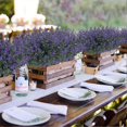 thumbnail image 3 of 6 Pcs Lavender Artificial Flowers, Uv Resistant Realistic Fake Shrubs Greenery Bushes Bouquet To Brighten Up Your Home, Kitchen, Garden, Indoor Outdoo, 3 of 5