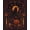 Orange, Pattern 6, variant on ODIKA 8'x10' Washable Area Rug Dark Purple Orange Celestial Skull Design Mystical Symbols with Moon and Stars Motif for King Size Bedroom Under Bed, Master Suite, Non-Shedding, Easy Care