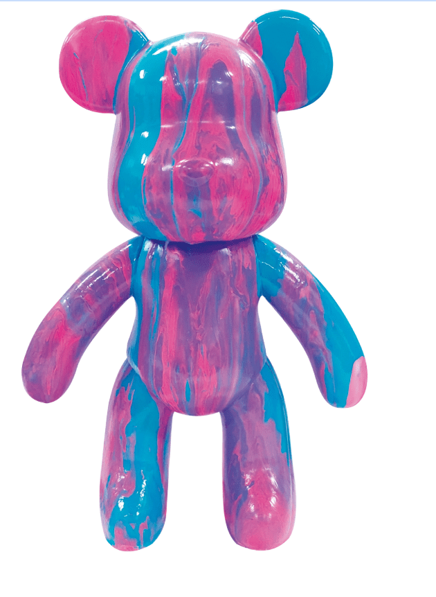 Pour Palz Paint Bear 9" Assorted, DIY Paint & Pour Craft Kit for Kids, Ages 5+