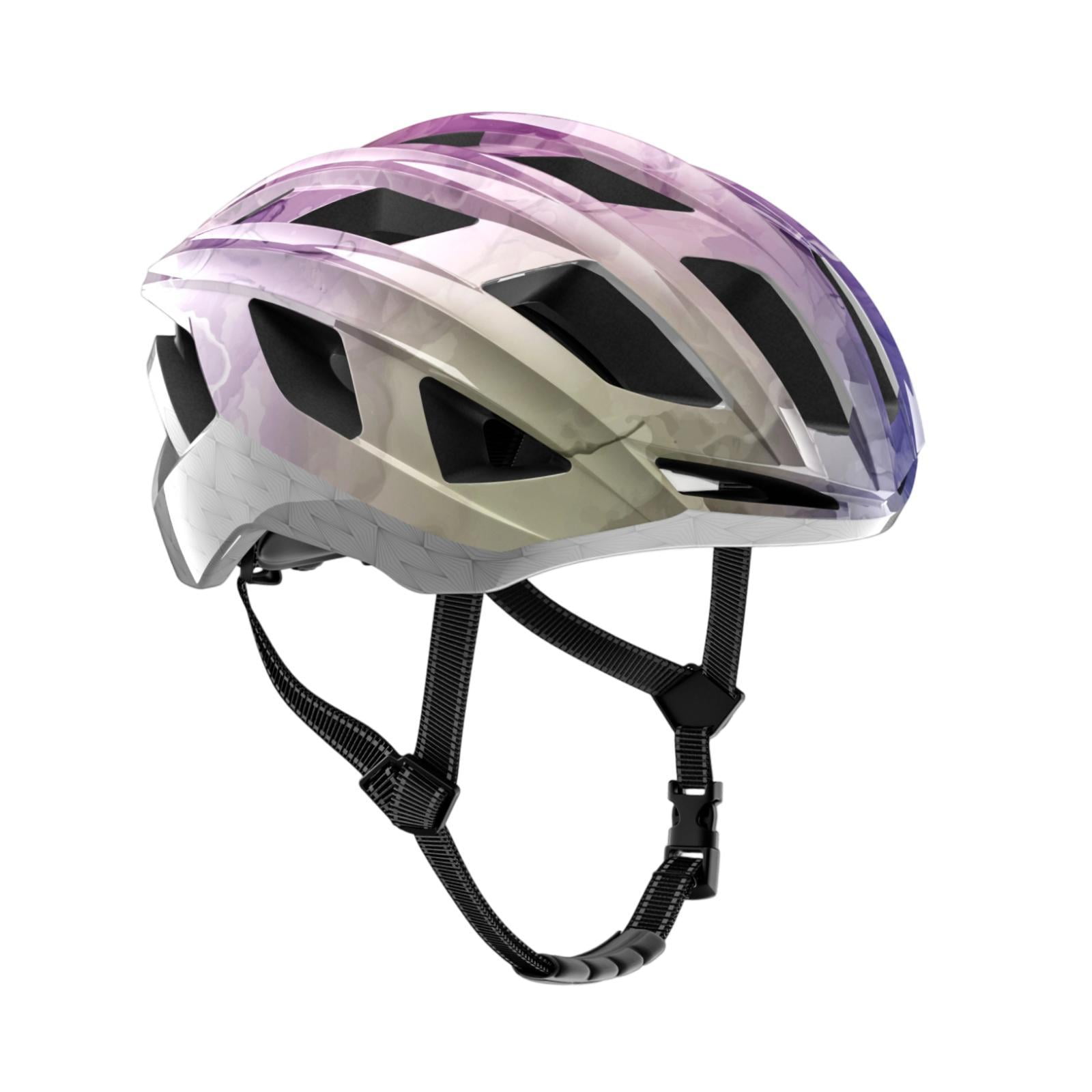 DimyFew Bike Helmet Bicycle Helmet Breathable Shockproof Adjustable Equipment for Adults Purple M