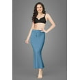 thumbnail image 4 of Trendmalls Lycra Spendex Saree Shapewear Petticoat for Women-P01-Blue ice, 4 of 6