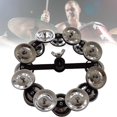 thumbnail image 4 of Tambourin de Percussion Portable avec Rangée Batterie en Alliage Jiggles Musical J7L6, 4 of 9
