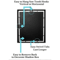 thumbnail image 7 of Tasse Verre 12x15 Black Shadow Box (1-Pack) Frame w/ Linen -8 Stick Pins, 7 of 7