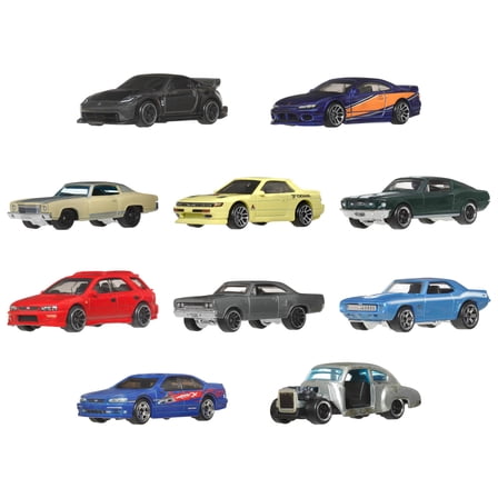 Hot Wheels, Fast and Furious Die-Cast Cars, Set of 10 - Walmart.com