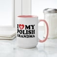 thumbnail image 4 of CafePress - I Love My Polish Grandma Large Mug - 15 oz Ceramic Large White Novelty Mug, 4 of 4