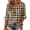 18# Khaki, variant on 3/4 Length Sleeve Womens Tops Fall Loose Work Puffy Sleeves Blouses Summer Elegant Casual Loose Work Plus Size Flowy Ruffle Fashion Office Dress Shirt