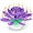 Purple, variant on PMU Birthdays Lotus Flower Musical Birthday Candle Spinning Birthday Cake Decoration Multi-Color pkg/1