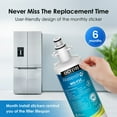 thumbnail image 6 of Waterdrop ADQ36006101 Replacement for LG® LT700P® Refrigerator Water Filter, Kenmore® 9690, 469690, ADQ36006102, LFXS30766S, RFC1200A, FML-3 and LT120F® Fresh Air Filter, 3 Combo, package may vary, 6 of 8