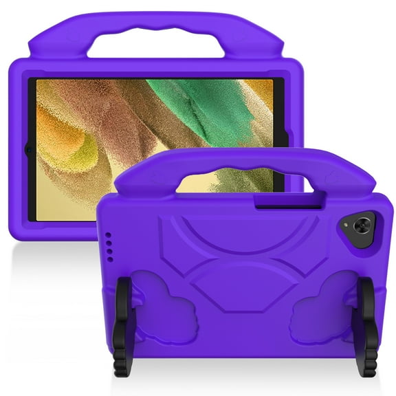 Case For Samsung Galaxy Tab A7 Lite (8.7 inch) Hybrid Shockproof Thumbs Up Kickstand Antislip Rubber TPU Kid-Friendly Bumper Tablet Tablet Cover [ Purple ]