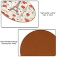 thumbnail image 5 of Valentine's Day 6PCS Round Microfiber Leather Coasters Set - 11x11 cm/4.3x4.3 in - Stylish Drink Mats for Home and Office - Your Table with High-Quality Beverage Coasters, 5 of 6