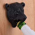 thumbnail image 3 of Abridor de botellas, barra y accesorio de cocina montado en la pared con cabeza de oso de hierro fundido oso de fresa Electrónica, 3 of 5