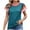 Green, variant on Posijego Womens Summer Short Sleeve Sweaters Striped Color Block Pullover Tops Lightweight Knit Sweater