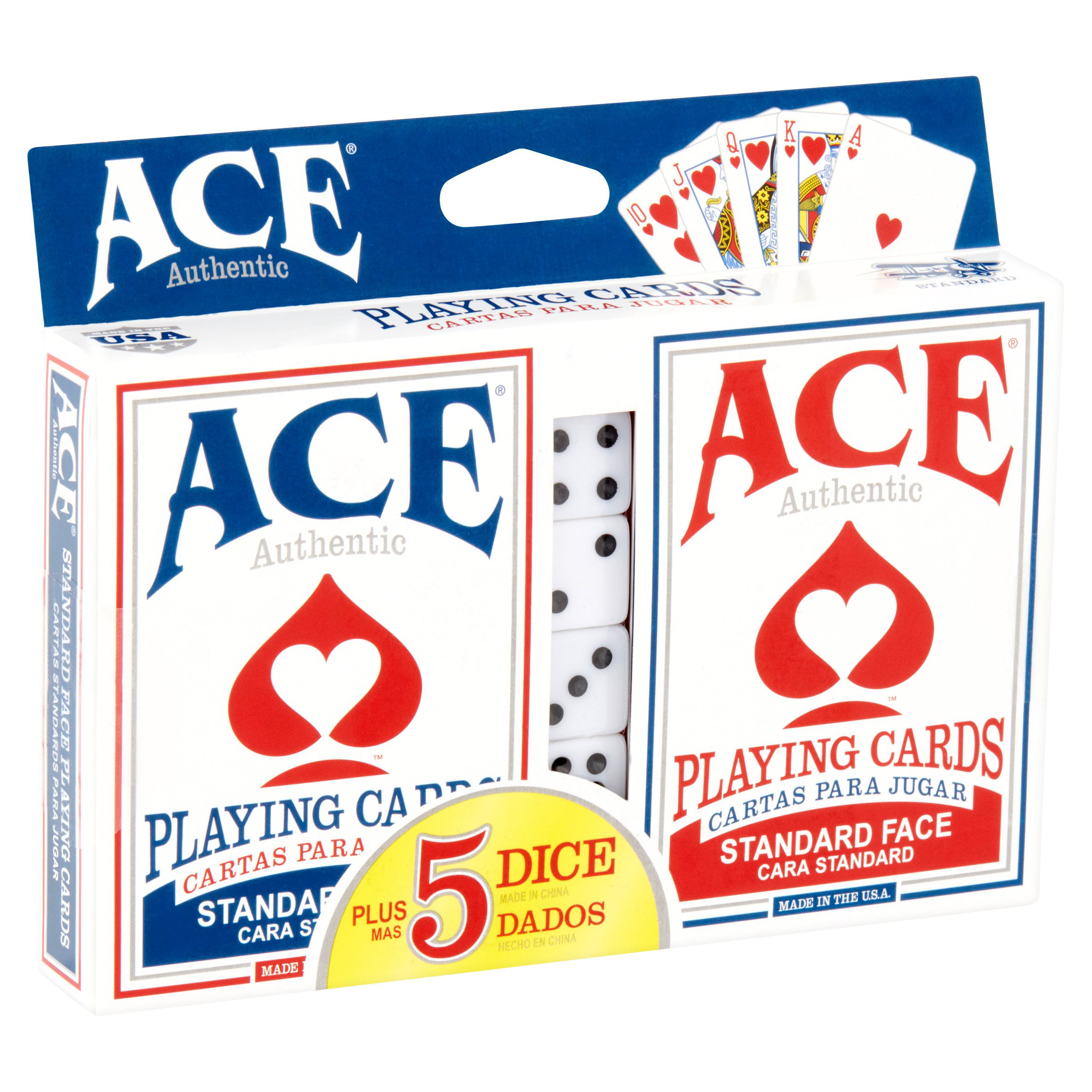 *BRAND NEW* 4 Decks of Authentic Ace Playing Cards Rules for 25 Family Games