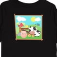 thumbnail image 4 of Inktastic Farm Animals with Cow, Chick and Pig Boys or Girls Long Sleeve Toddler T-Shirt, 4 of 5