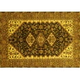 thumbnail image 1 of Ahgly Company Machine Washable Indoor Rectangle Oriental Yellow Industrial Area Rugs, 8' x 10', 1 of 4