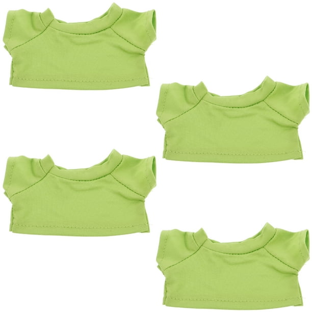 4 camisetas de oso de peluche, camisetas básicas, ropa de oso, camisetas de oso, camisetas para osos, ropa de oso de peluche, camisetas de animal de peluche para muñecos de oso de peluche de 23 cm