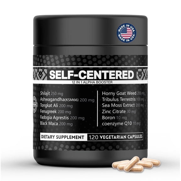 12-IN-1 Supplement for Men – Natural Shilajit, Tongkat Ali, Ashwagandha, and Fenugreek Capsules, 120 Count – Men’s Vitality and Wellness Supplement