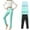 2025D-Mint Green, variant on MKOSPLRT 3 Pack Workout Leggings for Toddler Girl Elastic Waist Slim Fit Pants Solid Color Soft Leggings Comfy Yoga Legging for 3-10Y