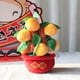thumbnail image 2 of Macetas de flores de fieltro Adorno De Bonsái De Simulación De Tela De Fieltro Para Vacaciones De Año Nuevo Naranja S, 2 of 7