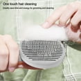 thumbnail image 6 of Scraper Pet Grooming Tool For Cats Dogs Remove Hair Self Cleaning Cat Brush Grooming Brush Pet Comb DARK BLUE, 6 of 8