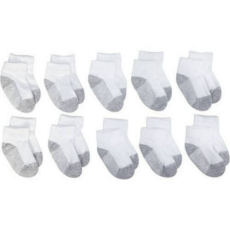 Newborn Baby Crew Socks, 10-Pack