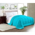 thumbnail image 1 of Dee's Collection Turquoise Blue King Comforter Set - Microfiber Fill, All-Season with Pillowcases, 1 of 7