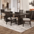 thumbnail image 3 of Steve Silver Norvell Rectangle 78" Dining Table, Dark Espresso, 3 of 5