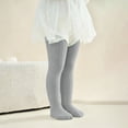 thumbnail image 3 of HAOTAGS Girls Leggings (0-9 Years) Fall/Winter 100% Cotton Knitted Striped Dance Base Pants Gray Size 7, 3 of 6