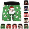 thumbnail image 4 of TAIAOJING Mens Boxer Briefs Mens Christmas Digital 3D Printing Breathable Comfortable Boyshort Underwear, 4 of 4