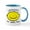 White/Blue Inside, variant on CafePress - Lemon Ceramic Mug - 11 oz Ceramic Mug - Novelty Coffee Tea Cup