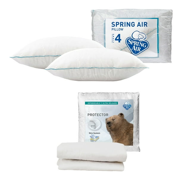 Protector de Colchón Matrimonial + 2 Almohadas Osos