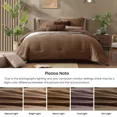 thumbnail image 3 of Catami Cationic Dyeing 7-piece Bed in a Bag Comforter Set with Sheets,Brown,King, 3 of 9