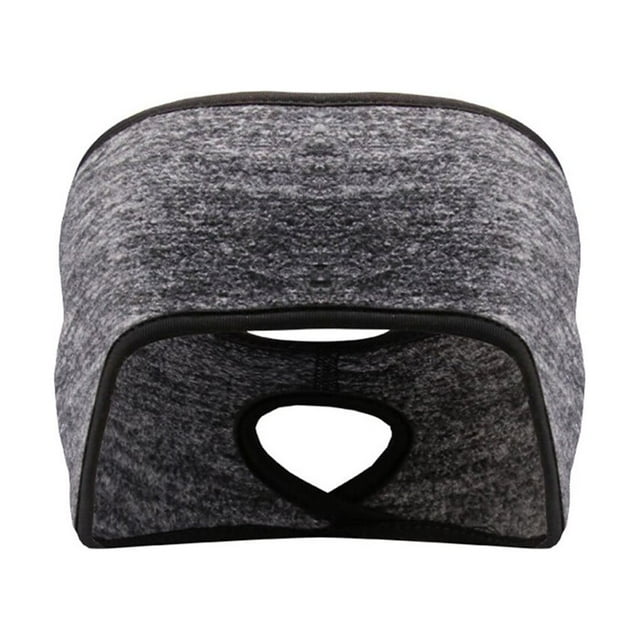 Chauffe-oreilles pour Femmes Confortables Couvre-Oreilles Simples Bandeau Chaud pour Adultes Coussinets pour Usage Extérieur Gris