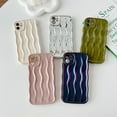 thumbnail image 4 of for iPhone 11 Case 6.1 Inch Cute Water Ripple Pattern Phone Case Curly Wave Phone Case Wavy Edge Soft Silicone Case for Girls Boys Shockproof Bumper Protective Case, Green, 4 of 9