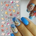 thumbnail image 3 of 5D Embossed Nail Art Stickers Decals Summer Nail Stickers, 2PCS Summer Nails Adhesive Decals Manicure Sliders Accessories for Women DIY Nail Art Decorations, 3 of 6