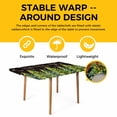 thumbnail image 4 of Brown Christmas Tree Table Cloths for 3 Foot Rectangle Tables, Xmas Trees Snowflake Winter Wood Patio Waterproof Elastic Fitted Tablecloths, Washable Rectangular Table Cover for Camping, 4 of 8