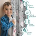 thumbnail image 3 of Blackout Kids Curtains,Pioneer Flower Floral Print Pattern Childrens Insulated Curtains Set Of 2,Bedroom Essentials,Toddler Room Decor 42"x63", 3 of 5