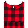 thumbnail image 2 of Wonder Nation Baby Girls' Buffalo Plaid Dress with Long Sleeves, 2 of 3