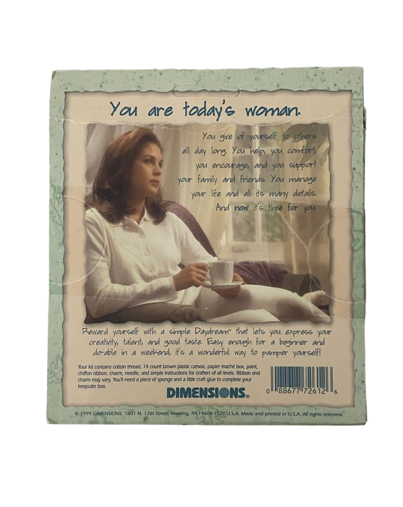 Dimensions Daydreams Leafy Whisper Keepsake Cross Stitch Box Kit #72612