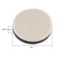 thumbnail image 2 of Uxcell Car Orbital Polisher Round Wool Felt Sponge Polishing Pad Hook  4pcs 4"x0.68", 2 of 6