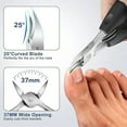 thumbnail image 2 of Toenail Clippers for Seniors Thick Toenails - Wide Jaw Opening Large Toe Nail Clippers for Thick Ingrown Nails, Professional Sharp Heavy Duty Nail Clipper Cutter for Mens Seniors with Leather Case, 2 of 7
